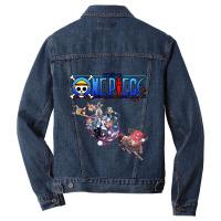 Strawhat Nakama Funny Men Denim Jacket | Artistshot