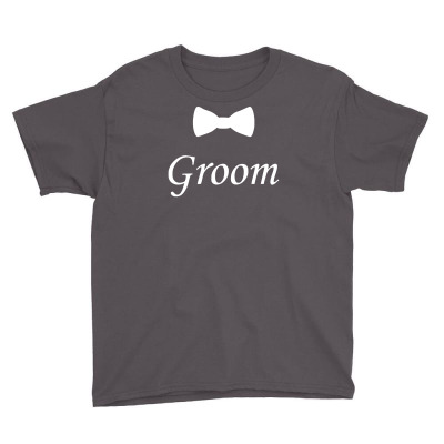 Groom Bow Tie, Wedding Youth Tee Designed By Mdk Art