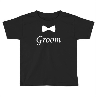 Groom Bow Tie, Wedding Toddler T-shirt Designed By Mdk Art