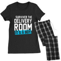 Survived The Delivery Room It's A Boy Funny Women's Pajamas Set | Artistshot