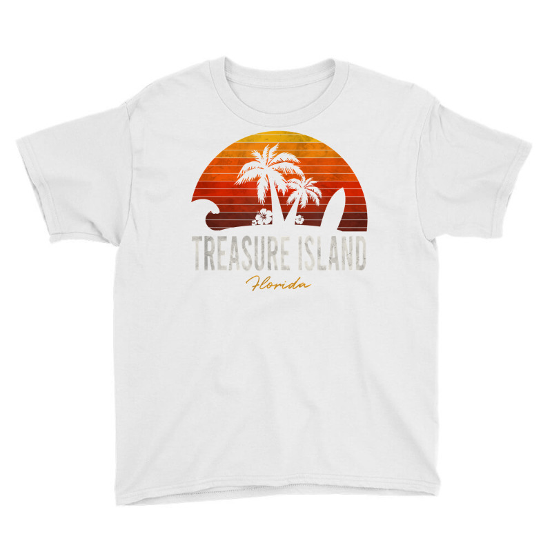 Treasure Island Beach Florida Fl Palms Vacation Surf Sunset T Shirt Youth Tee by tognifx | Artistshot