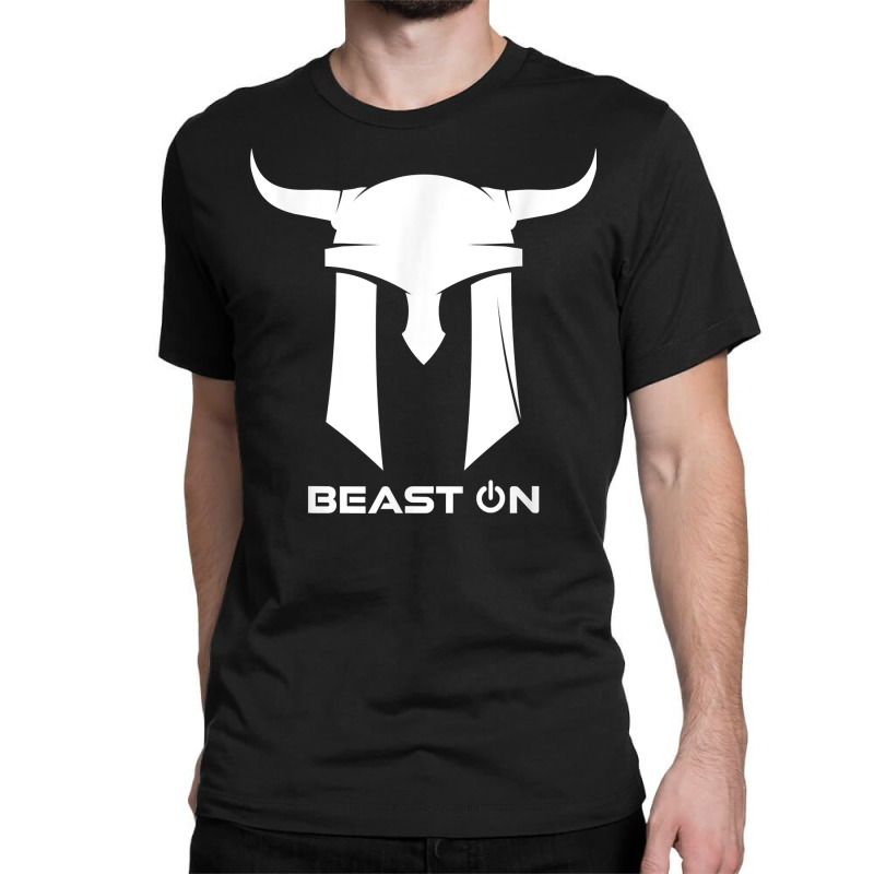 Viking Helmet  Beast On  Gym Motivation Fitness Sayings T Shirt Classic T-shirt | Artistshot