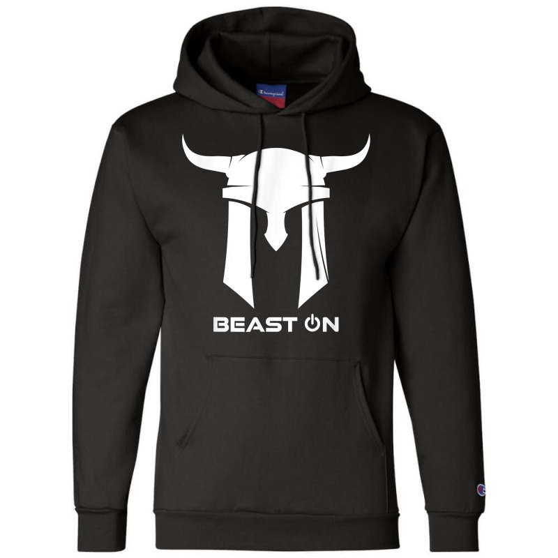 Viking Helmet  Beast On  Gym Motivation Fitness Sayings T Shirt Champion Hoodie | Artistshot