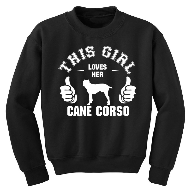 This Girl Loves Her Cane Corso Youth Sweatshirt by tshiart | Artistshot