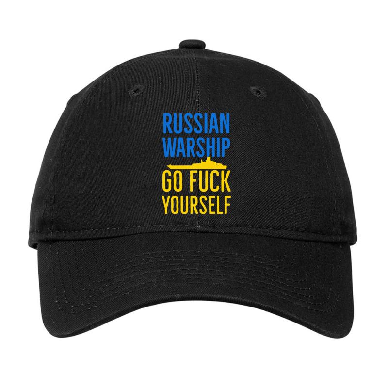 Russian Warship Go Fuck Yourself Adjustable Cap | Artistshot