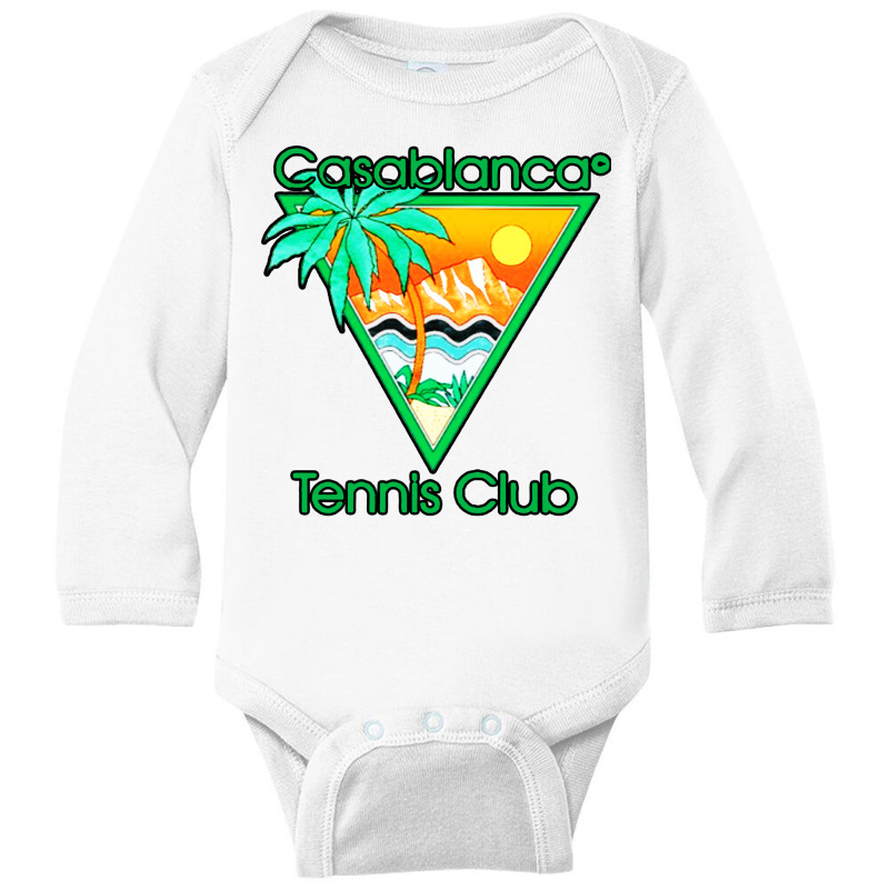 Casablanca Tennis Club Long Sleeve Baby Bodysuit | Artistshot