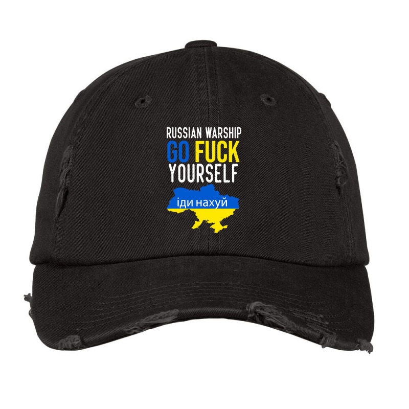 Russian Warship Go Fuck Yourself Vintage Cap | Artistshot