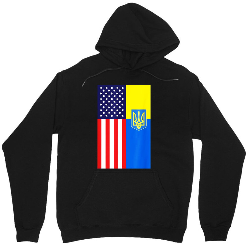 Half American Flag Support Unisex Hoodie | Artistshot