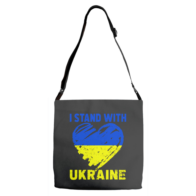 I Stand With  Heart Adjustable Strap Totes | Artistshot