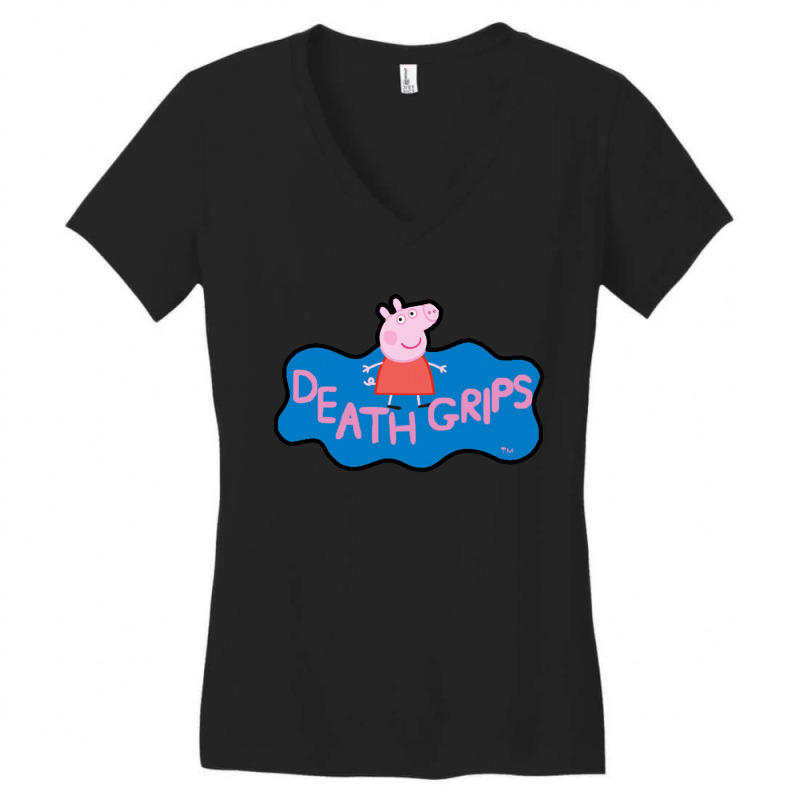 Pig Happy Singing Women's V-neck T-shirt | Artistshot