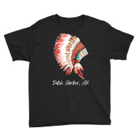 Native Indian Tribal Headdress Art T  Shirt Dutch Harbor Alaska Waterc Youth Tee | Artistshot