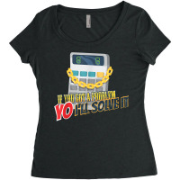 Calculator Funny Math Mathlete Algebra Yo I'll Solve It Women's Triblend Scoop T-shirt | Artistshot