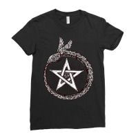 Alchemy Ouroboros Snake Pentagon All Seeing Eye T Shirt Ladies Fitted T-shirt | Artistshot