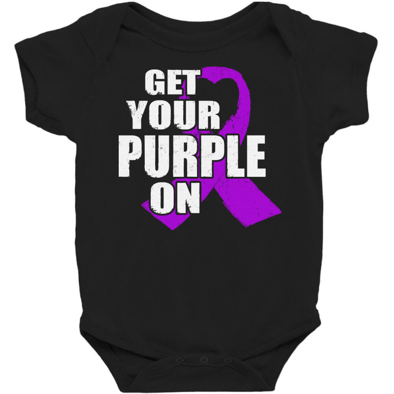 Alzheimers Awareness T  Shirt Flag American Fight Alzheimers Awareness Baby Bodysuit by biscuitsregularly | Artistshot