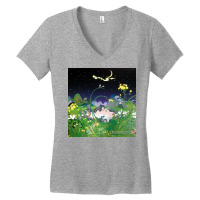 Aoshima Chiho Hot Spring Cherry Blossom Apricot Murakami Women's V-neck T-shirt | Artistshot