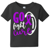 Alzheimers Awareness T  Shirt Football Tackle Go Fight Cure Alzheimers Baby Tee | Artistshot