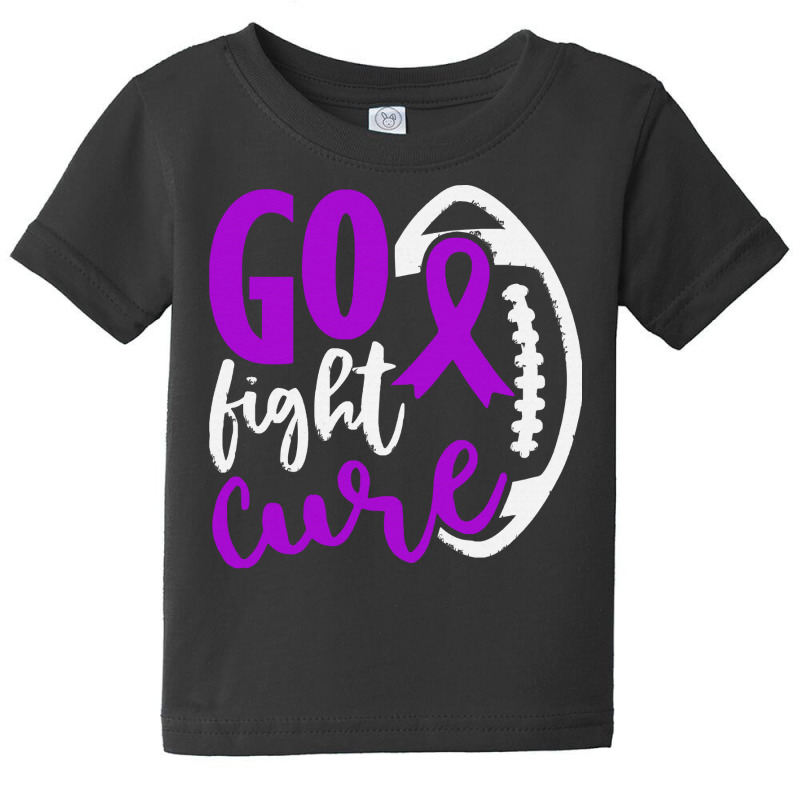 Alzheimers Awareness T  Shirt Football Tackle Go Fight Cure Alzheimers Baby Tee by biscuitsregularly | Artistshot