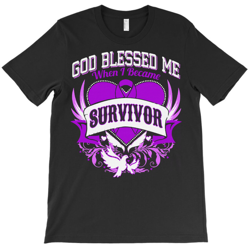 Alzheimers Awareness T  Shirt God Blessed Me When I Became Survivor Al T-shirt | Artistshot