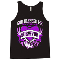 Alzheimers Awareness T  Shirt God Blessed Me When I Became Survivor Al Tank Top | Artistshot