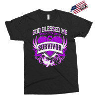 Alzheimers Awareness T  Shirt God Blessed Me When I Became Survivor Al Exclusive T-shirt | Artistshot