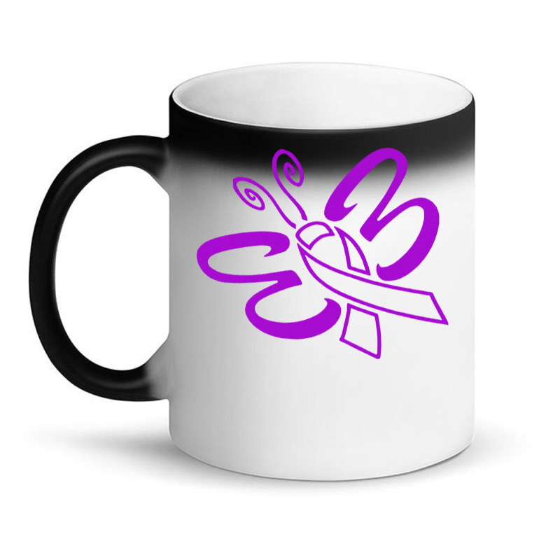 Alzheimers Awareness T  Shirt Her Fight Is My Fight I Support Future C Magic Mug | Artistshot