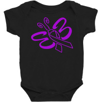 Alzheimers Awareness T  Shirt Her Fight Is My Fight I Support Future C Baby Bodysuit | Artistshot