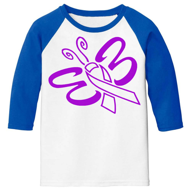 Alzheimers Awareness T  Shirt Her Fight Is My Fight I Support Future C Youth 3/4 Sleeve | Artistshot