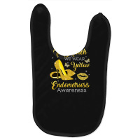 In March Wear Yellow High Heels Endometriosis Awareness T Shirt Baby Bibs | Artistshot