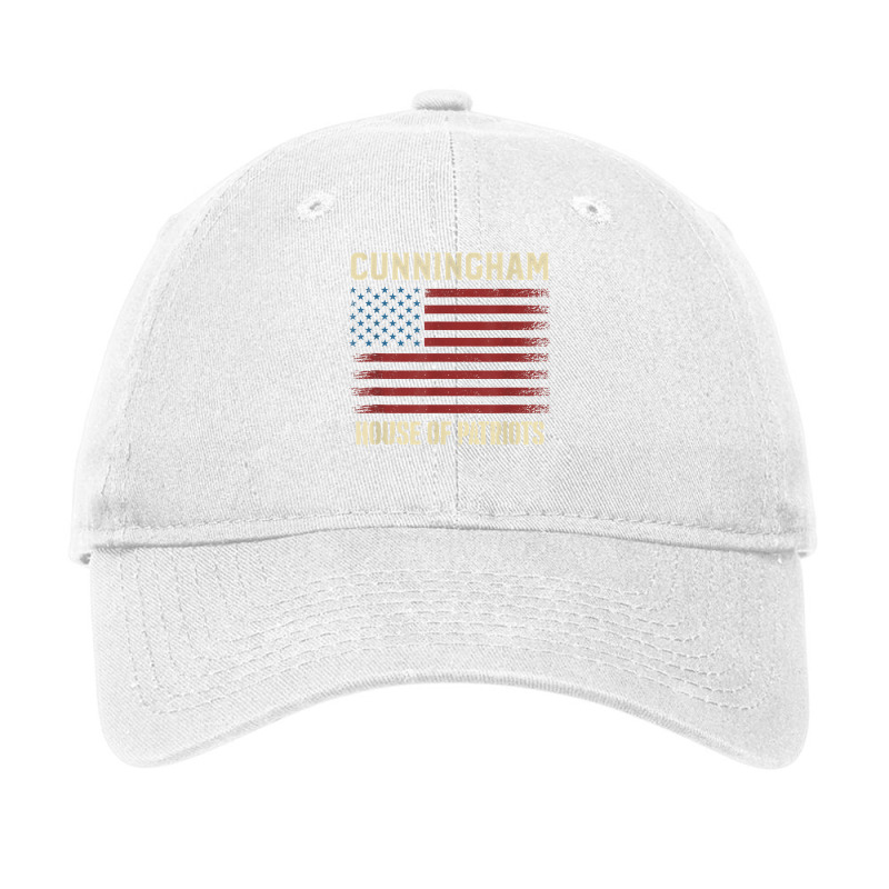 Cunningham Last Name Surname American Flag Family T Shirt Adjustable Cap by tognifx | Artistshot