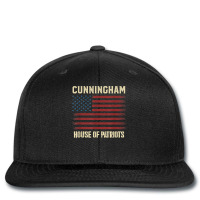 Cunningham Last Name Surname American Flag Family T Shirt Printed Hat | Artistshot