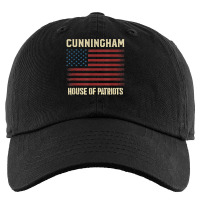 Cunningham Last Name Surname American Flag Family T Shirt Kids Cap | Artistshot