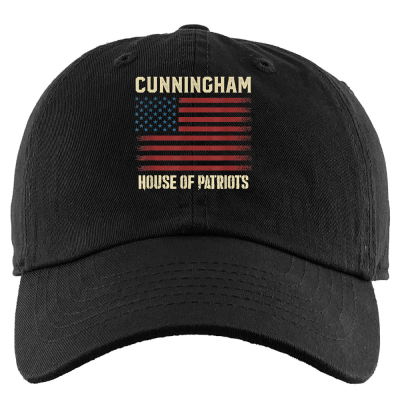 Cunningham Last Name Surname American Flag Family T Shirt Kids Cap by tognifx | Artistshot