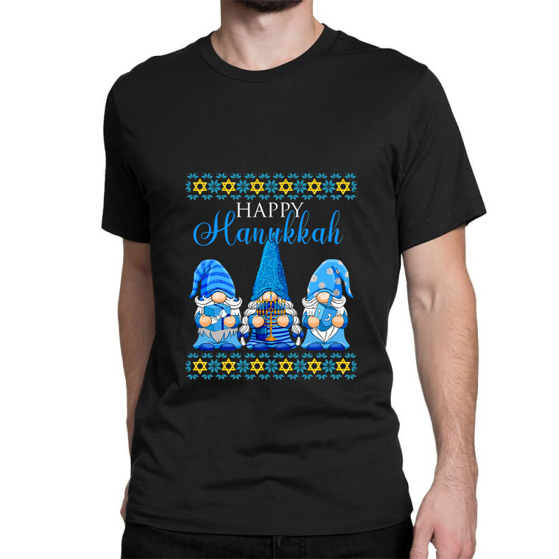 Happy Hanukkah 2021 Gnome Funny Cute Gnome Hanukkah Jewish T Shirt Classic T-shirt | Artistshot