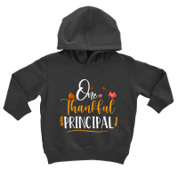 One Thankful School Principal Fall Thanksgiving Principal T Shirt Toddler Hoodie | Artistshot