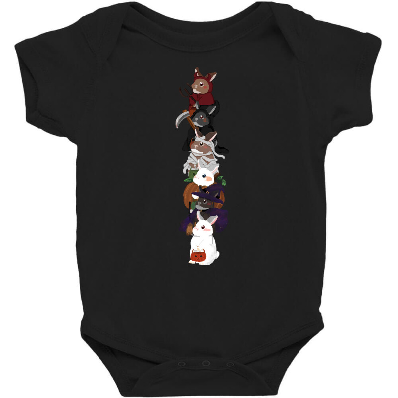 Halloween Costume Gift T  Shirt Rabbit Halloween Vertical Design Baby Bodysuit | Artistshot