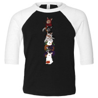 Halloween Costume Gift T  Shirt Rabbit Halloween Vertical Design Toddler 3/4 Sleeve Tee | Artistshot