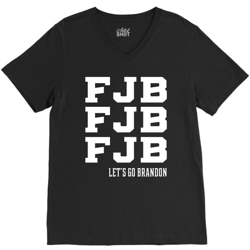 Let’s Go Brandon - Usa Political Gift V-neck Tee | Artistshot