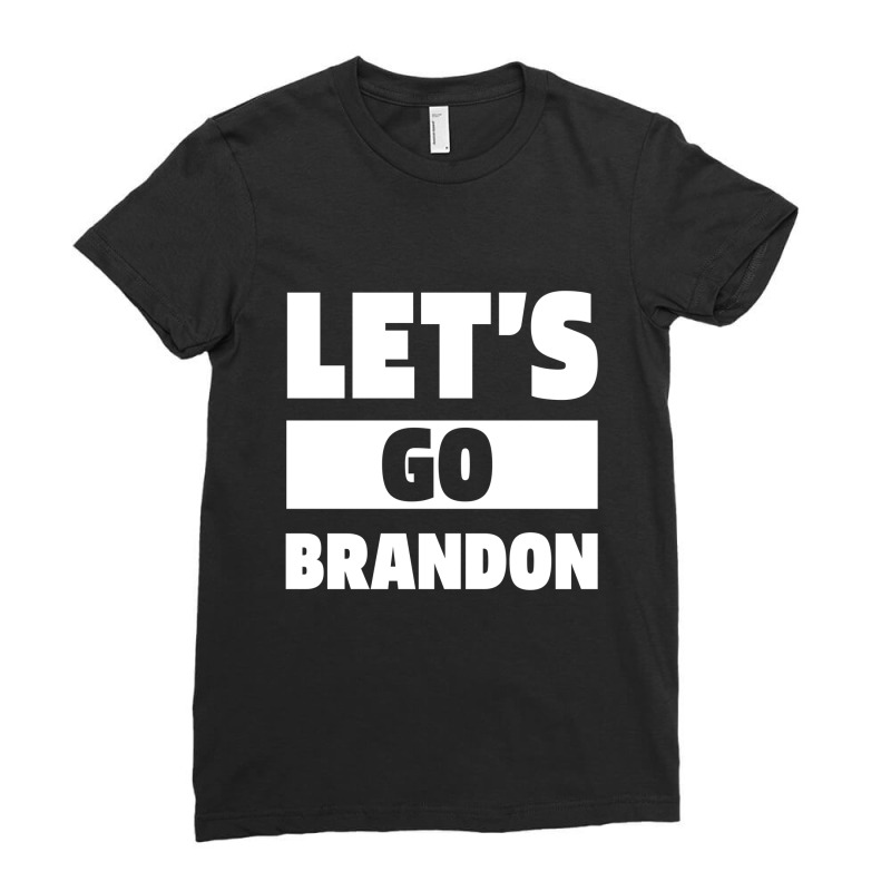 Let’s Go Brandon - Usa Political Gift Ladies Fitted T-Shirt by Diogo Calheiros | Artistshot