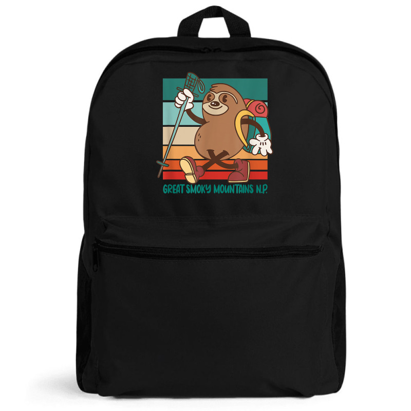 Hiking Sloth Hiker Great Smoky Mountains National Park T Shirt Backpack ...