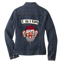 Vintage Animation  Tv Show Cartoon Character Ladies Denim Jacket | Artistshot