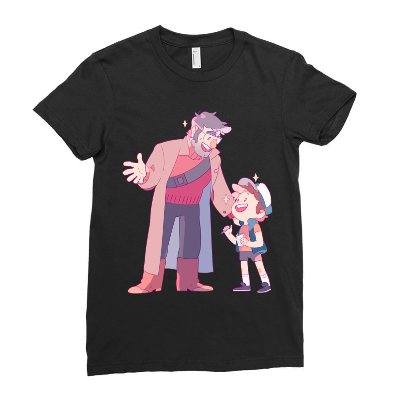 Vintage Animation Gravity Falls Animations Characters Ladies Fitted T-Shirt by HoofandTalon | Artistshot