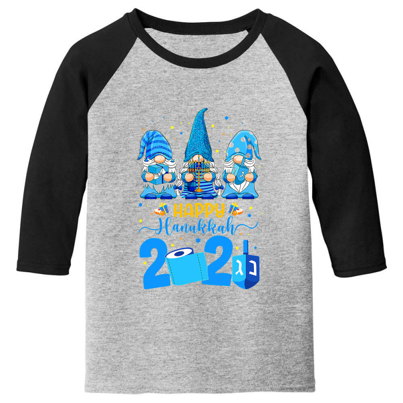 Happy Hanukkah Gnomes Menorah Hanukkah Jewish Holiday 2021 T Shirt Youth 3/4 Sleeve | Artistshot