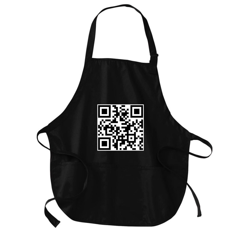 Art Qr Code Medium-length Apron | Artistshot