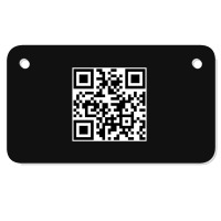 Art Qr Code Motorcycle License Plate | Artistshot