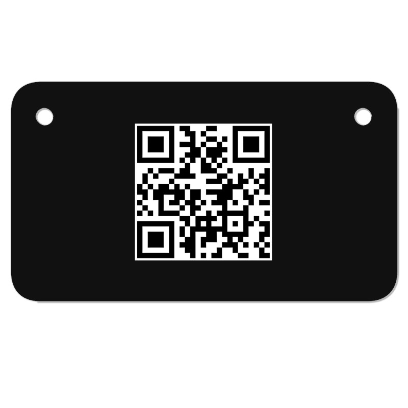 Art Qr Code Motorcycle License Plate | Artistshot