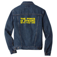 The Force Is Strong Men Denim Jacket | Artistshot