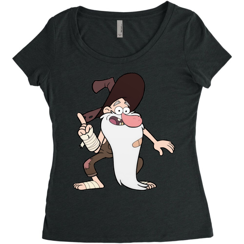 Graphic Picture  Mystery Art Character Women's Triblend Scoop T-shirt by HoofandTalon | Artistshot