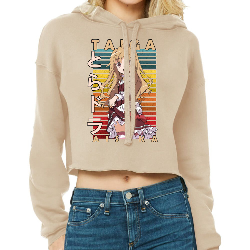 Anime crop top online hoodie