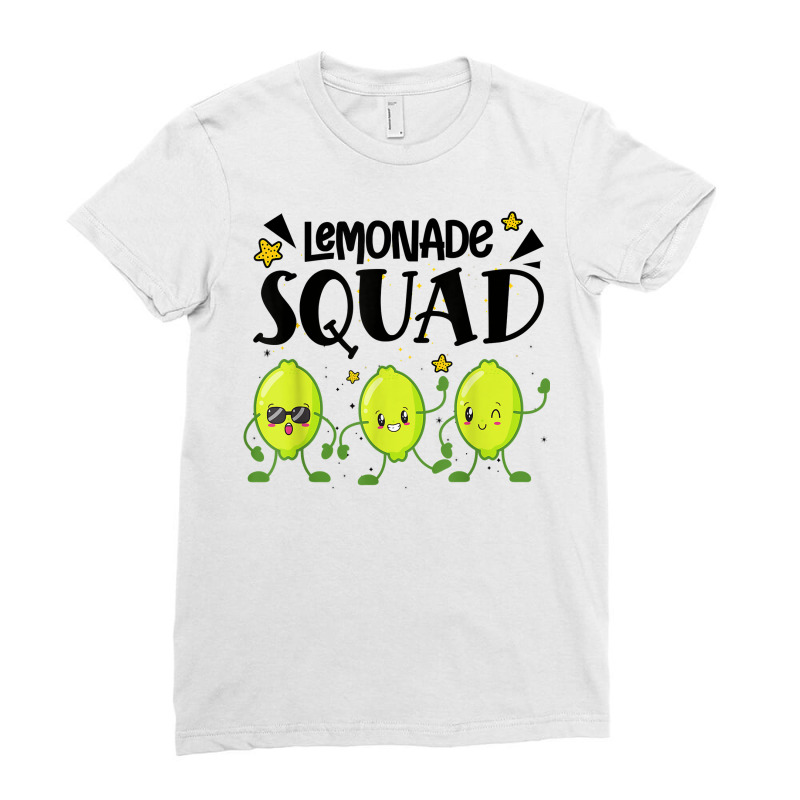 Lemonade Squad Summer Funny Lemon Fruit Lovers T Shirt Ladies Fitted T-Shirt by survisgn | Artistshot