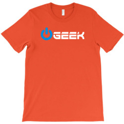 geek (power on button) T-Shirt | Artistshot